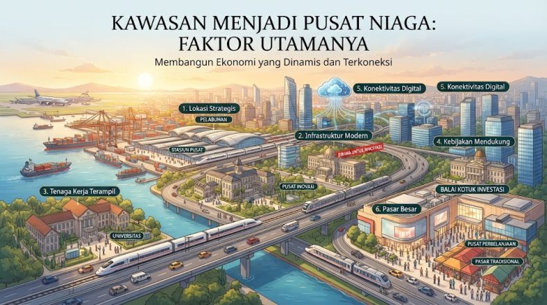 Kawasan Menjadi Pusat Niaga Faktor Utamanya